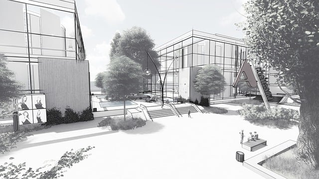 Free architecture employment office building illustration
