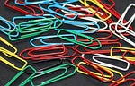 paper clips, colorful, fastening system