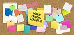 stickies, post-it, list