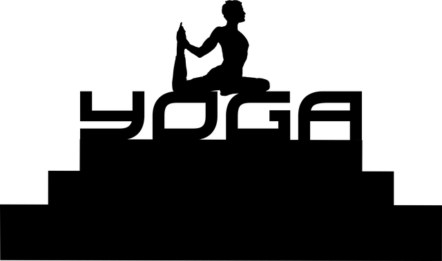 Siluetă, Yoga, Om, Proiecta, Izolat
