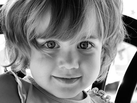 Free A Child Black And White photo and picture