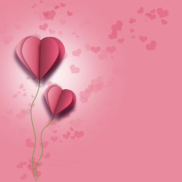 Free heart love romance illustration