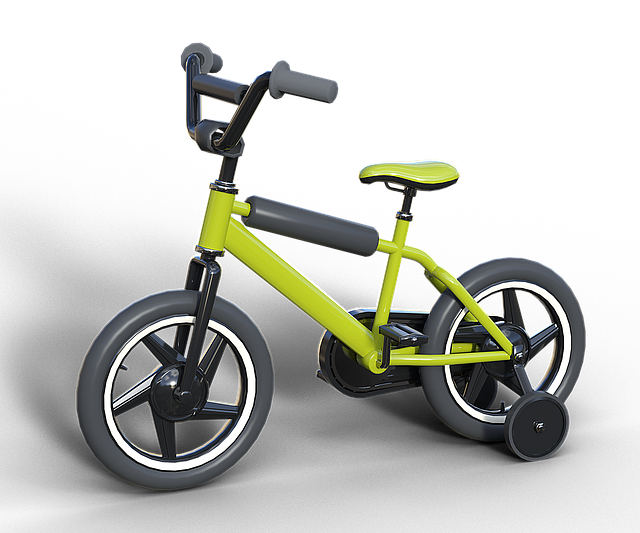Fahrrad, Kinderrad, Fahren, Stützrad