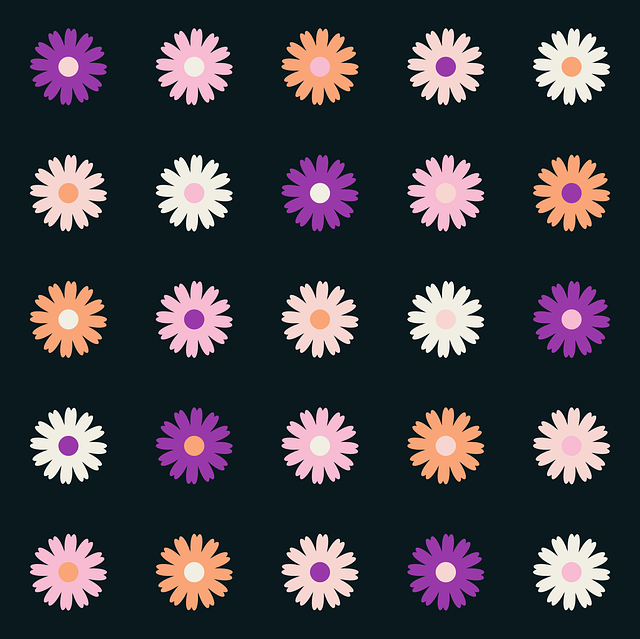 Free flower background modern illustration