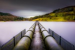 ladybower reservoir, upper derwent valley, derbyshire