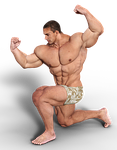 man, muscles, fitness studio
