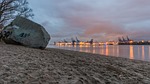 waters, sunset, sea
