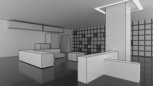 Cubic Interior, Studio, Cameră, 3D