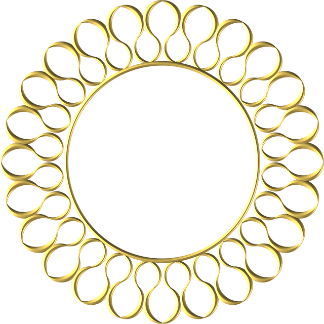 Ramme, Guld, Udsmykkede, Metal, Ornament