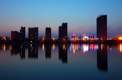 Free Dusk City Centre photo and picture