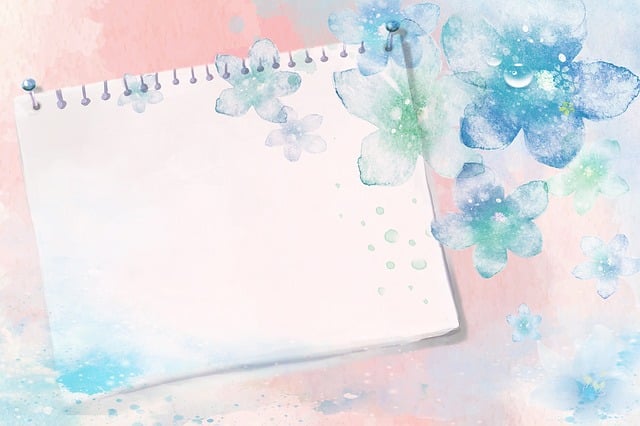 Free background paper floral background illustration