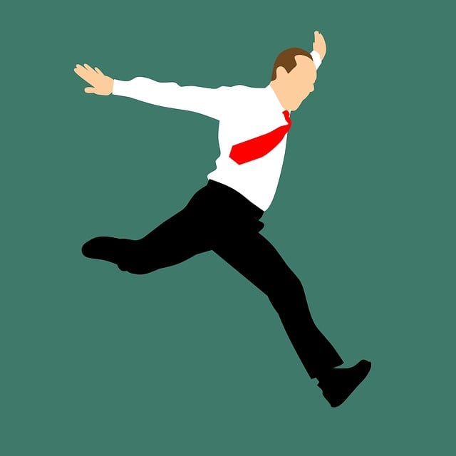 Free design jumping running illustration