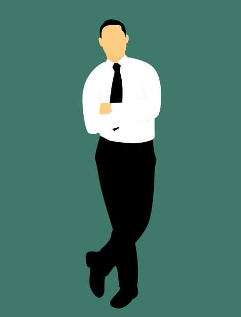 Free men businessman full length illustration