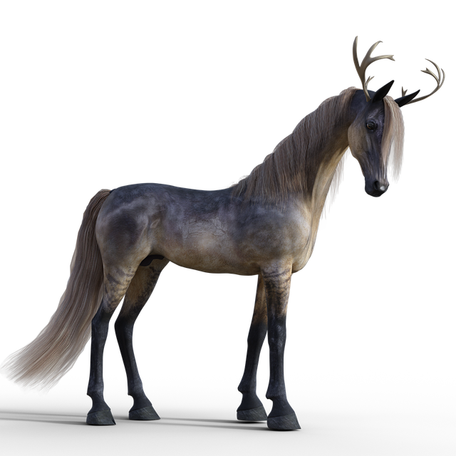 Free horse unicorn fantasy illustration