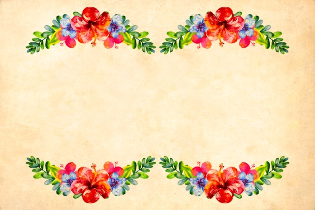 Free flower background vintage illustration