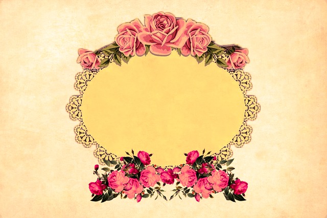 Free flower background vintage illustration