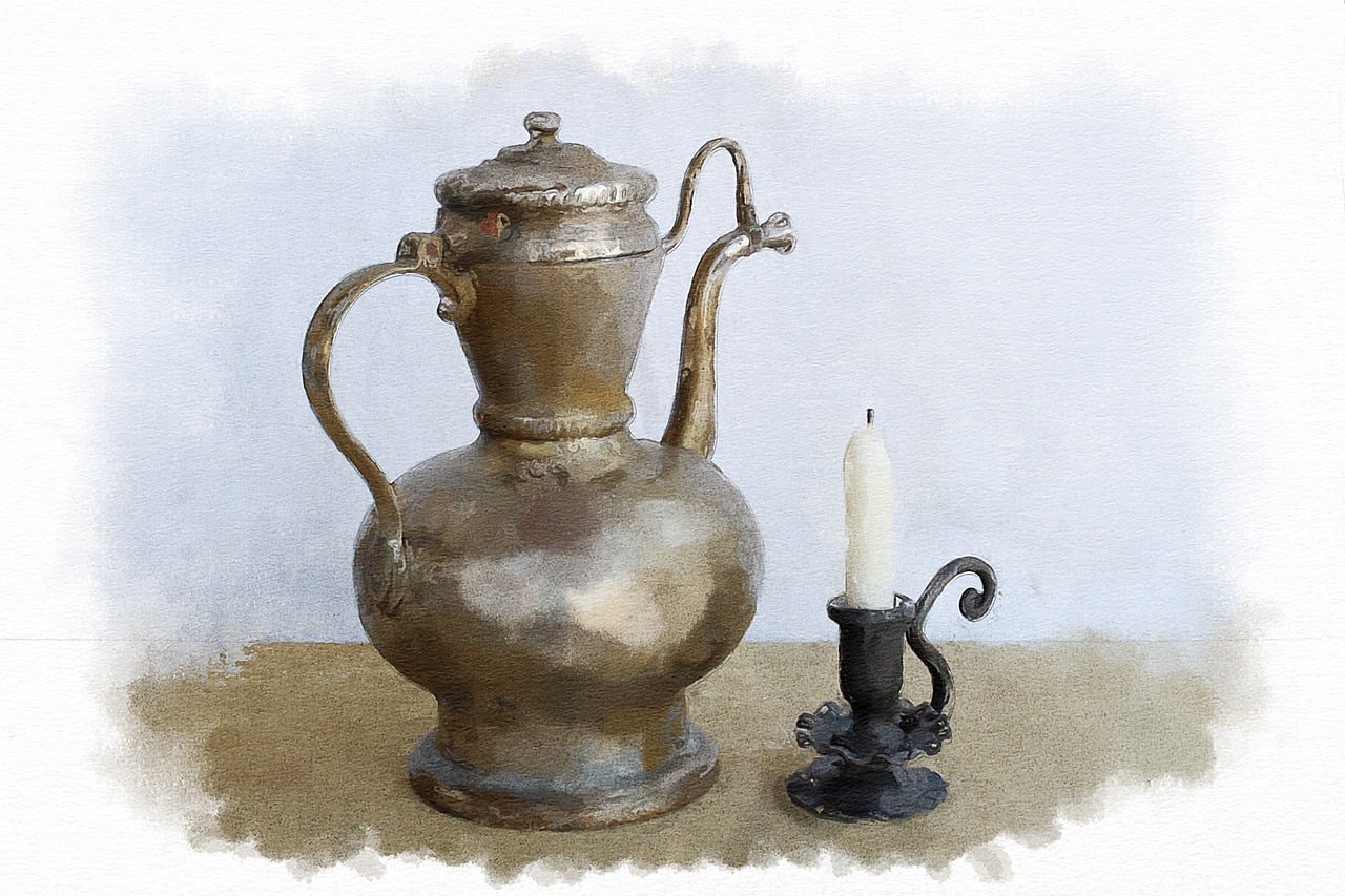 Download Watercolor Drawing Still Life Royalty Free Stock