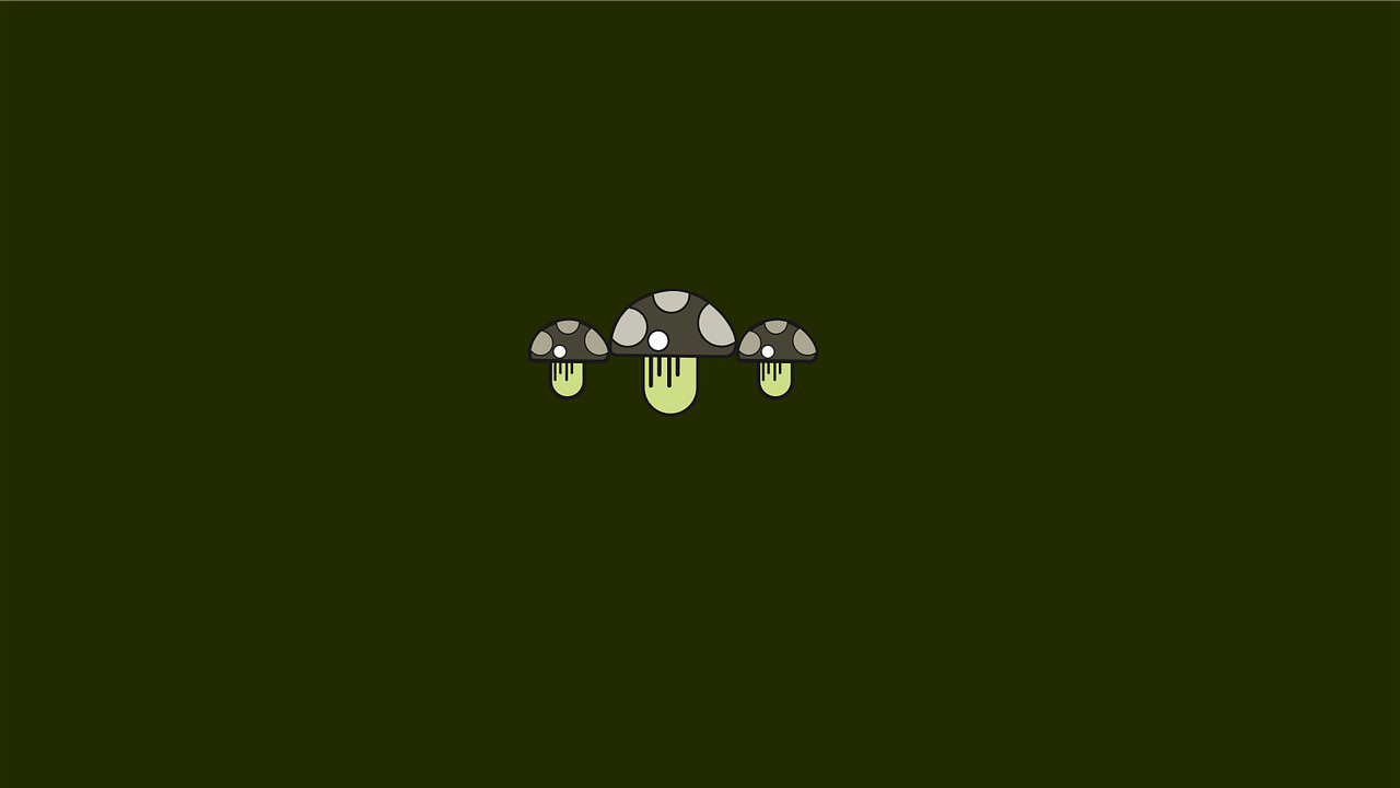 Green Mushrooms Minimal Free Vector Graphic On Pixabay You may crop, resize and customize minimal green images and backgrounds. https creativecommons org licenses publicdomain