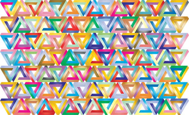 Free penrose triangle abstract geometric vector