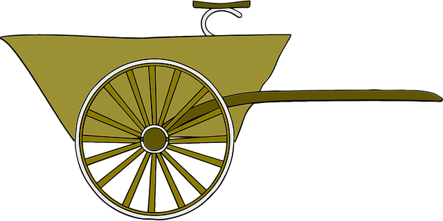 Free wagon cart pull cart illustration