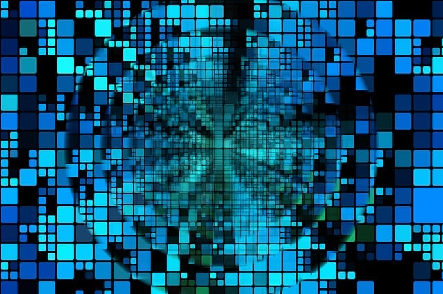 Free mosaic futuristic template illustration