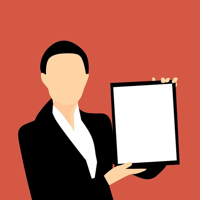 Free content marketing clipboard advertisement illustration