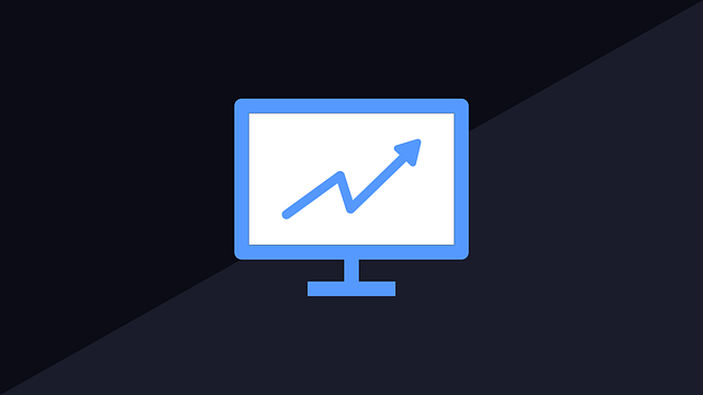 Free line graph arrow presentation vector
