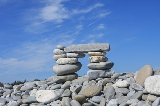 Sten, Klippe, Himmel, Natur, Udendørs
