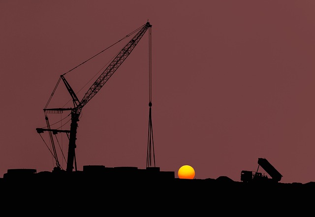 Industrie, Maschine, Silhouette