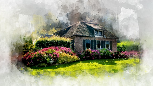 Home Garten Aquarell · Kostenloses Bild auf Pixabay