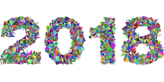 Free calendar 2018 new year vector