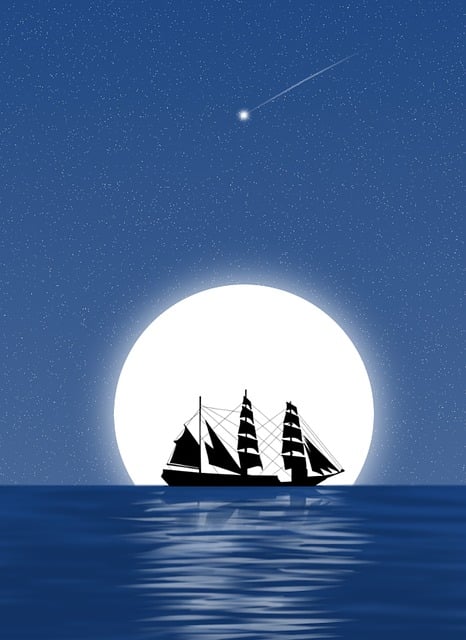 Free boat silhouette nature illustration