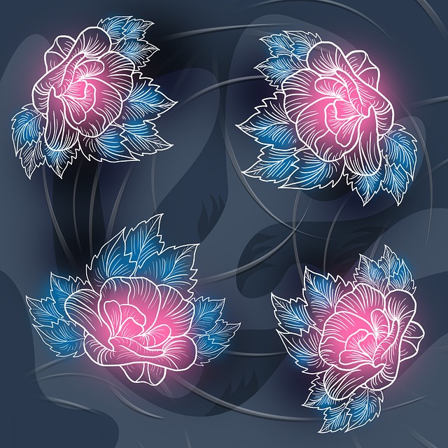 Dekoration, Abstrakt, Blume, Kunst