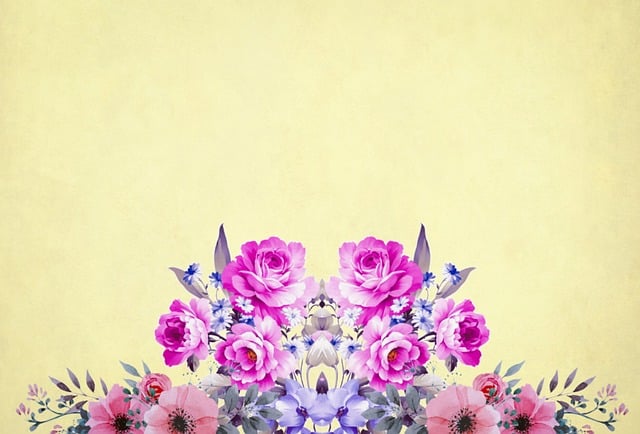 Free flower background vintage illustration