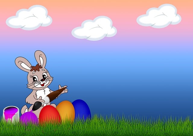 Free easter eggs nature illustration
