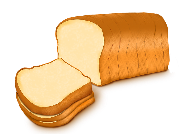 Free bread a slice of bread bakery illustration
