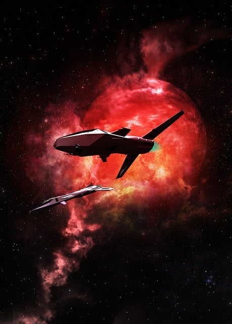 Free Science Fiction Spaceship illustration and picture