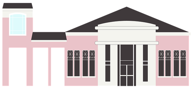 Free building bank office illustration