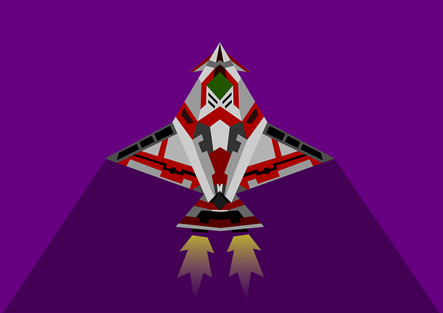 Free Toy Plane Outer Space illustration and picture