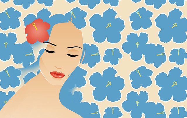 Free template flower nature illustration