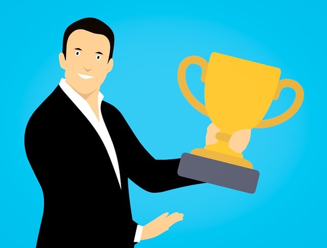 Free winner businessman first illustration
