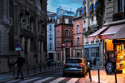 Paris, France, French, Evening, Stroll