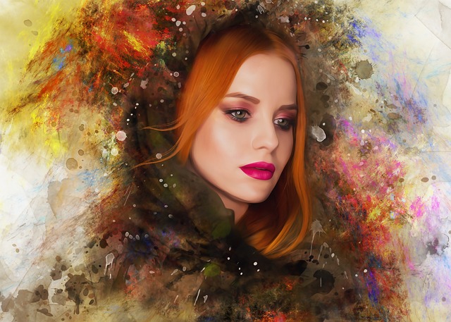 Hermosa, Niña, Retrato, Mujer, Rostro