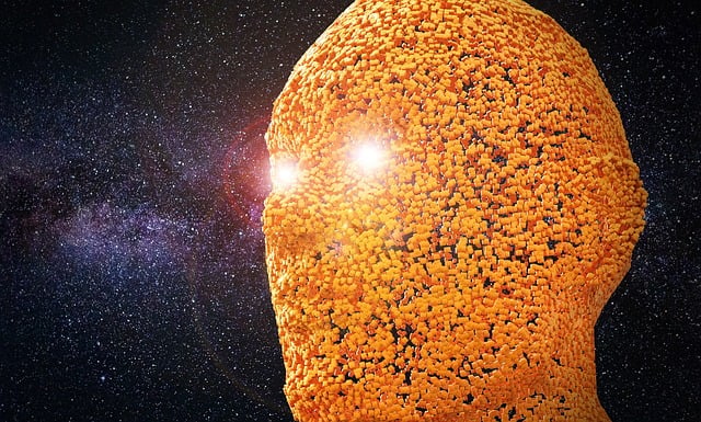 Free head dice alien illustration