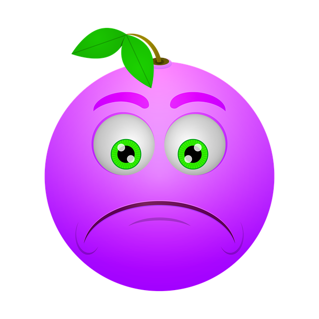 Free smiley berry sad illustration