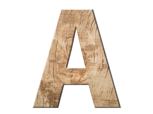 Free letters abc wood illustration
