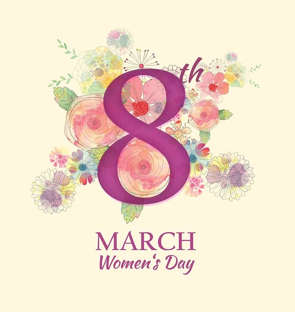 Free women's day international women's day march illustration