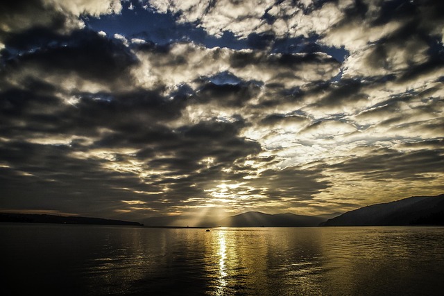 Krop Af Vand, Solnedgang, Natur
