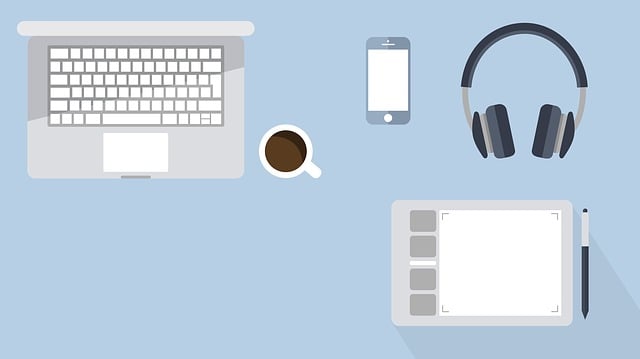 Free desk desktop business illustration