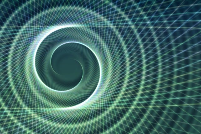 Free spiral round route illustration